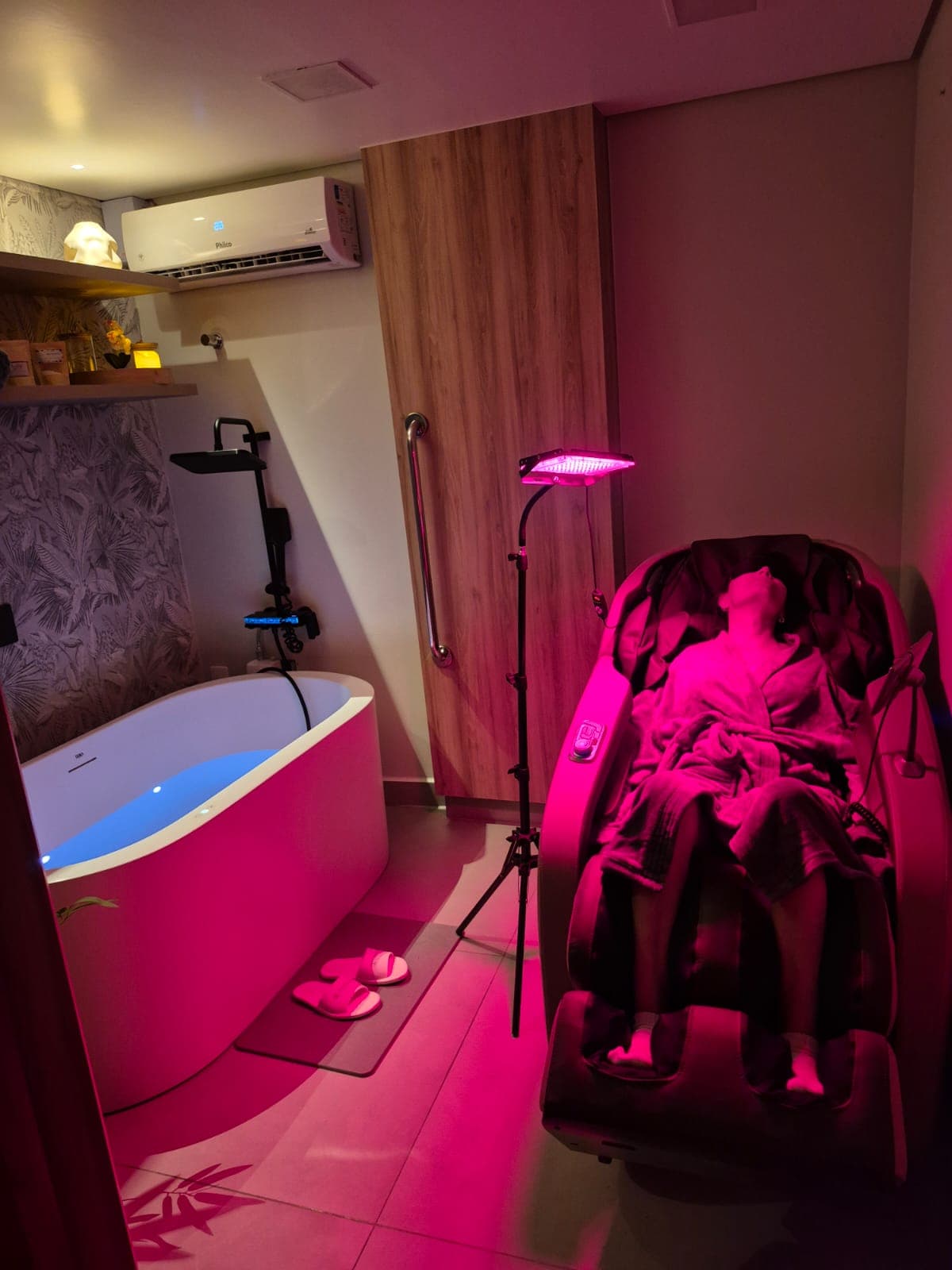 Sala de bem-estar do ASThera — Oncoclínicas Uberaba