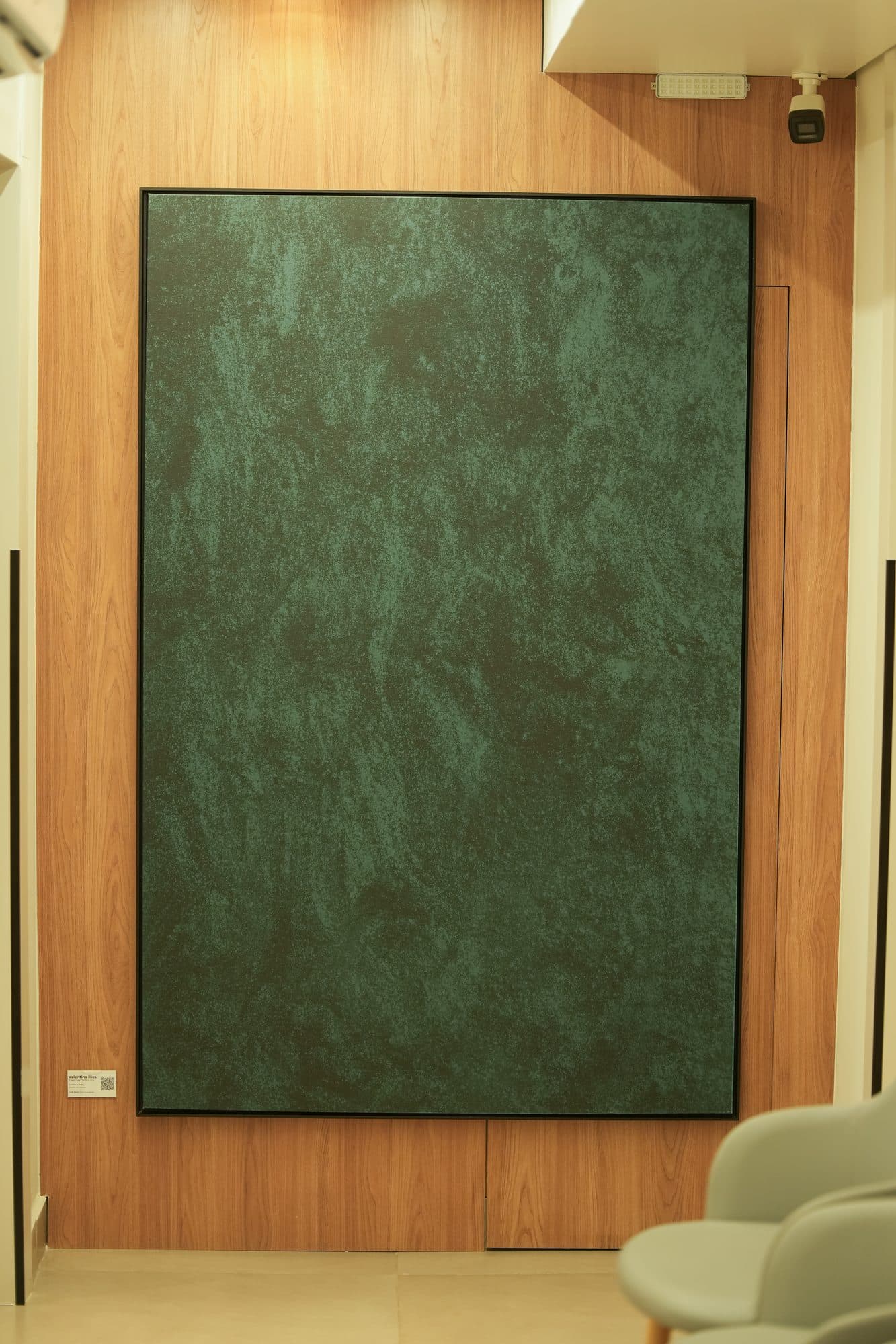 Arte integrada ao ambiente da clínica